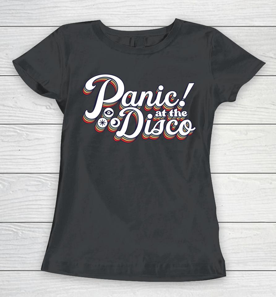 Panic At The Disco - Rainbow Logo Women T-Shirt
