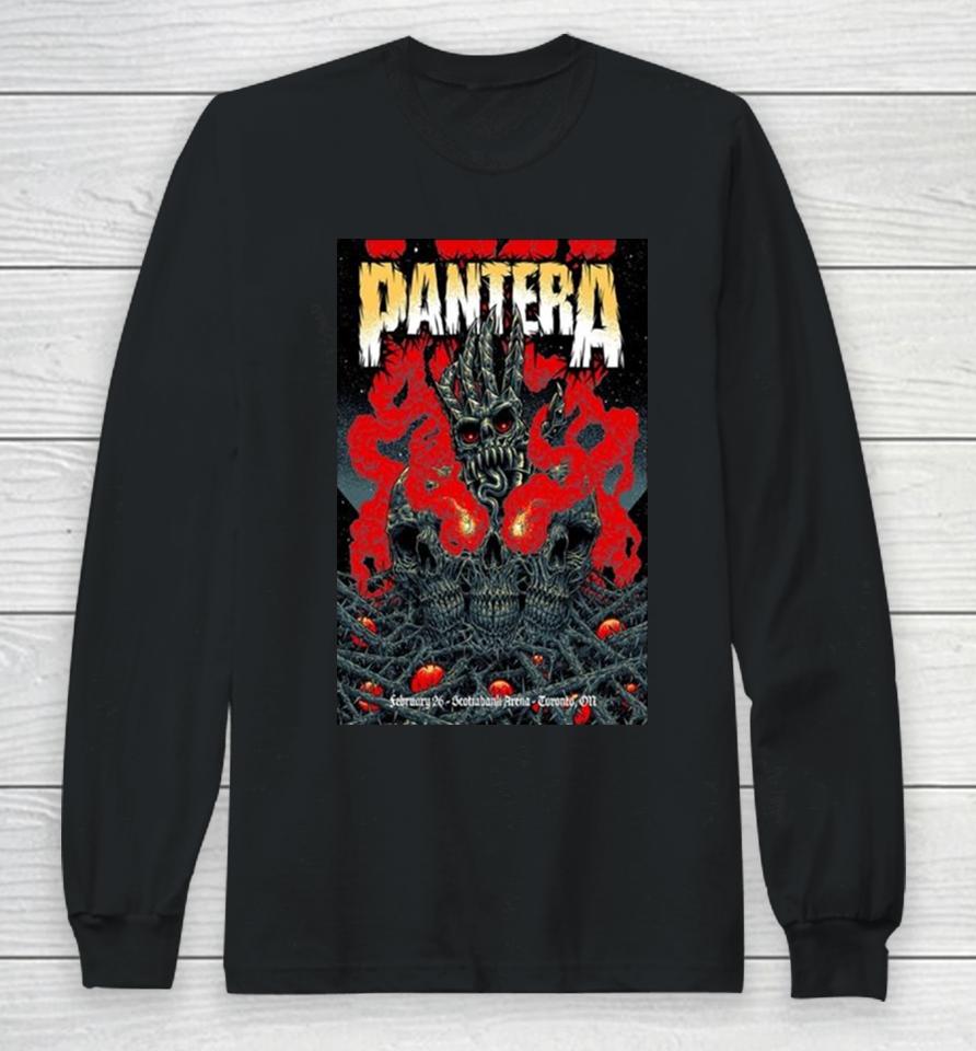 Pantera Scotiabank Arena, Toronto, On February 26, 2024 Long Sleeve T-Shirt