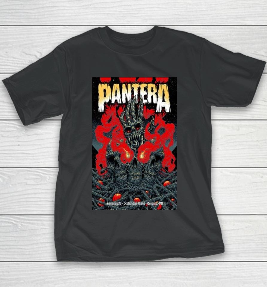 Pantera Scotiabank Arena, Toronto, On February 26, 2024 Youth T-Shirt