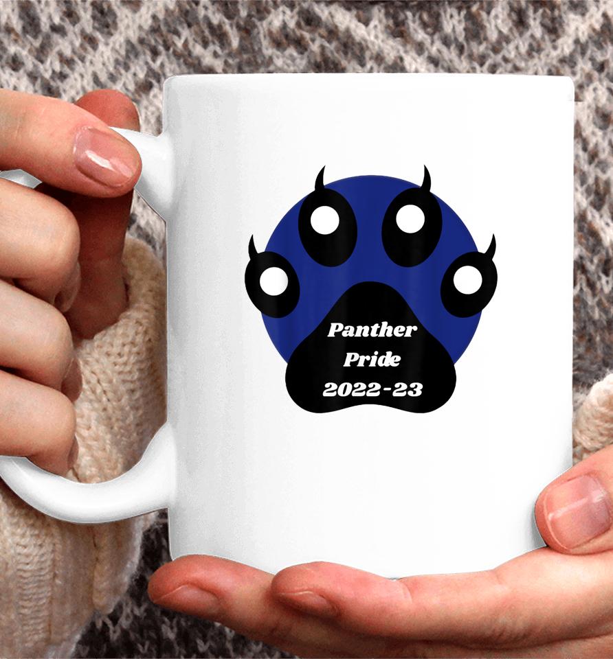 Panther Pride School Team Spirit Class 2022 2023 Paw Print Coffee Mug