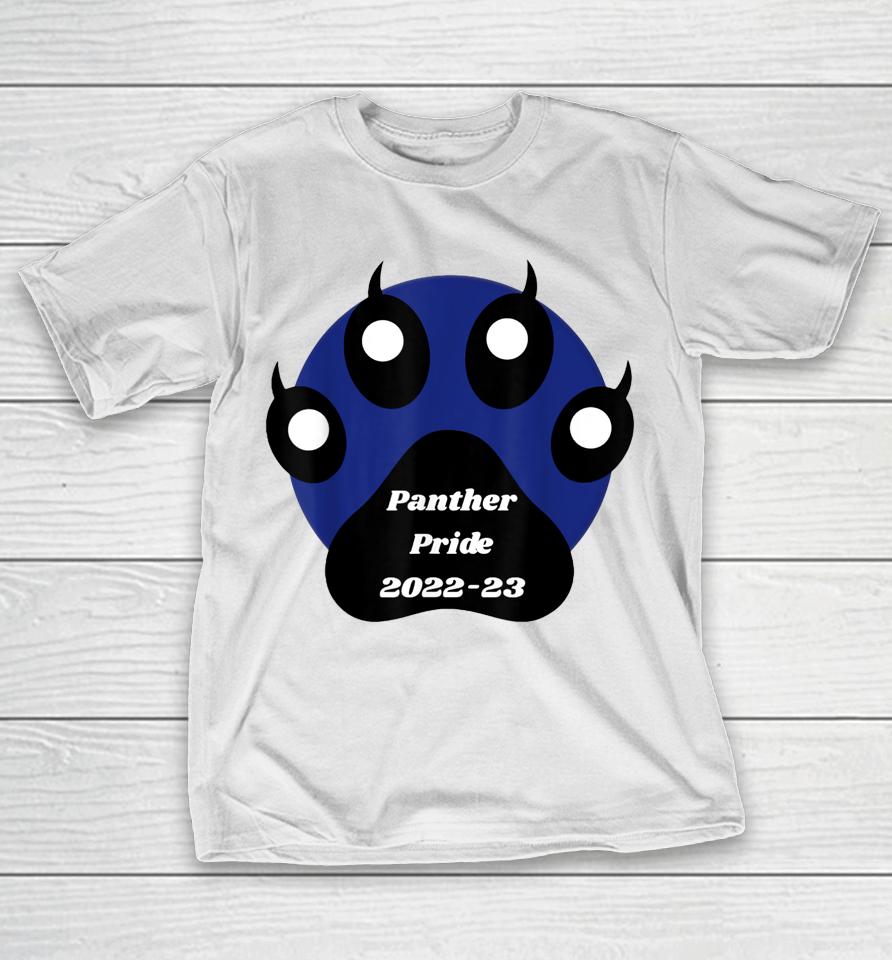 Panther Pride School Team Spirit Class 2022 2023 Paw Print T-Shirt