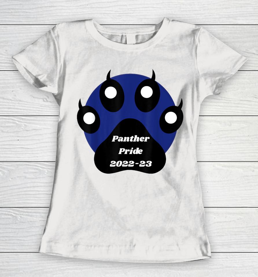 Panther Pride School Team Spirit Class 2022 2023 Paw Print Women T-Shirt