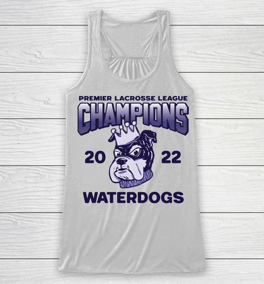 Pardon My Take Premier Lacrosse League Champions 2022 Waterdogs Racerback Tank