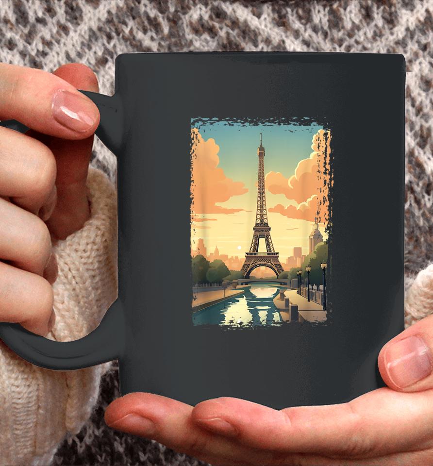 Paris Eiffel Tower I Love Paris Souvenir France Coffee Mug