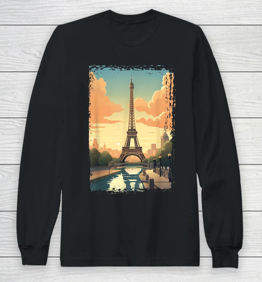 Paris Eiffel Tower I Love Paris Souvenir France Long Sleeve T-Shirt