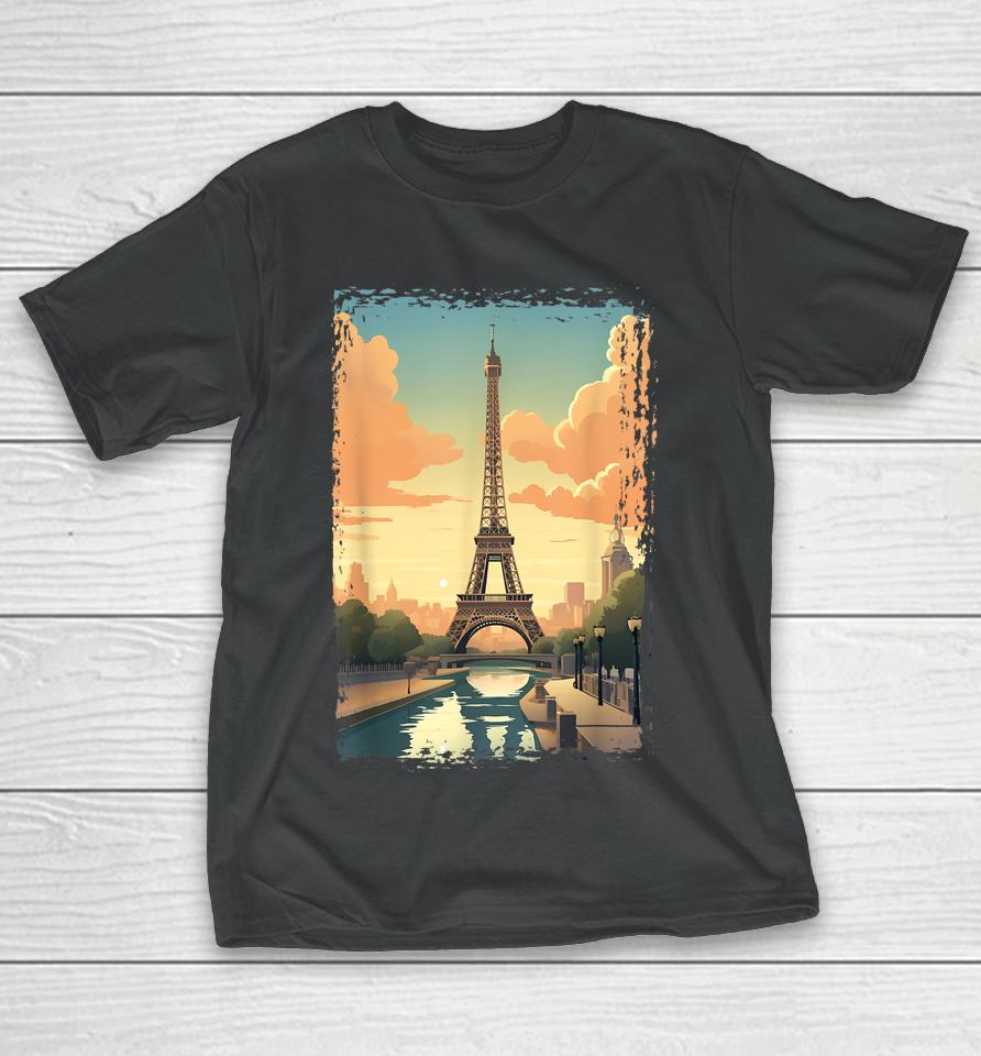 Paris Eiffel Tower I Love Paris Souvenir France T-Shirt