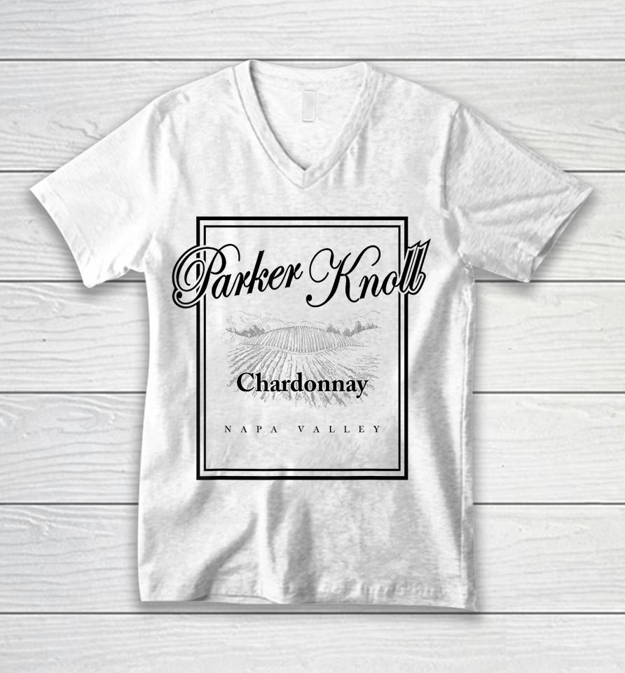 Parker Knoll Napa Valley Wine Vineyard Cute Chardonnay Unisex V-Neck T-Shirt
