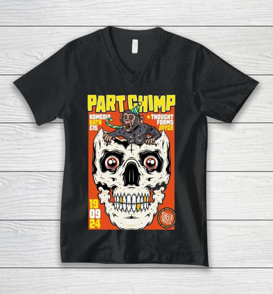 Part Chimp Sep 19 2024 Komedia Bath England Poster Unisex V-Neck T-Shirt