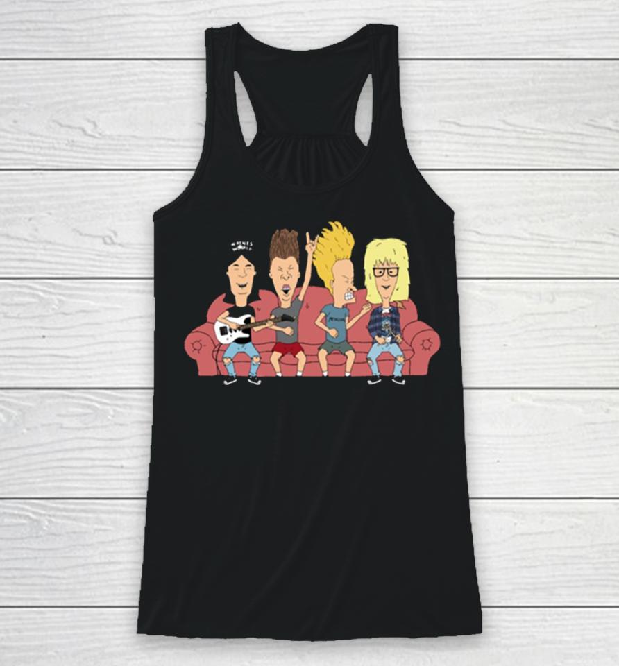 Party On Couch Beavis And Butthead Racerback Tank