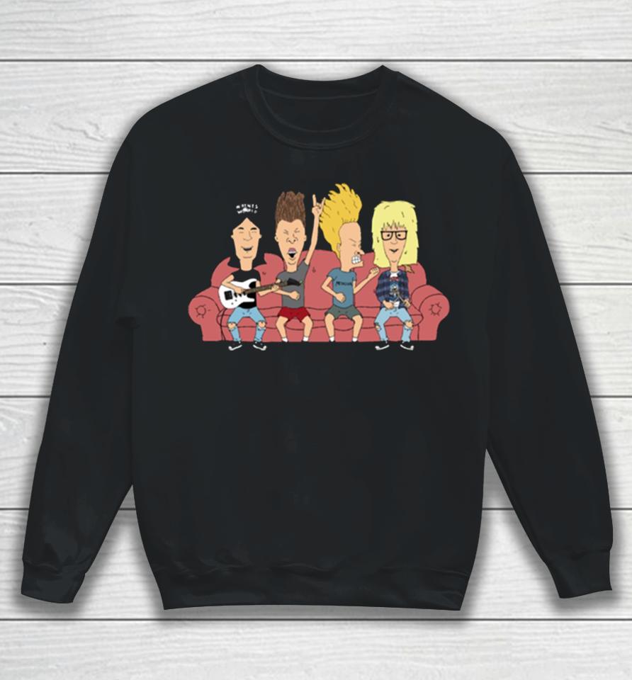 Party On Couch Beavis And Butthead Sweatshirt