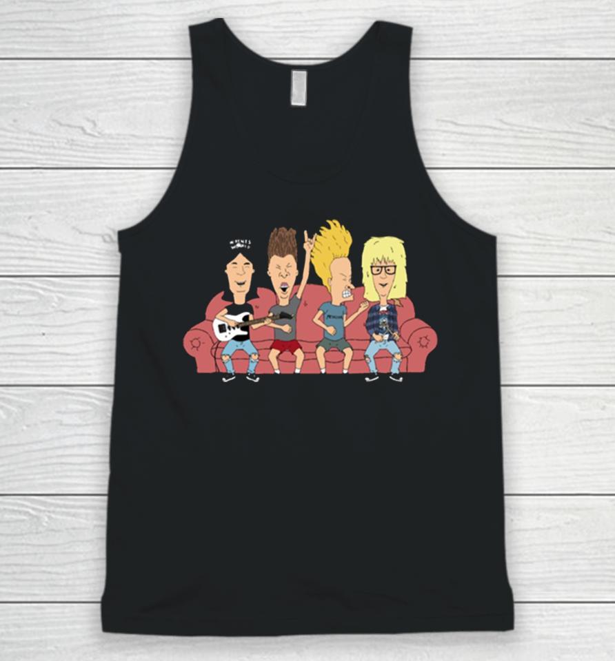 Party On Couch Beavis And Butthead Unisex Tank Top