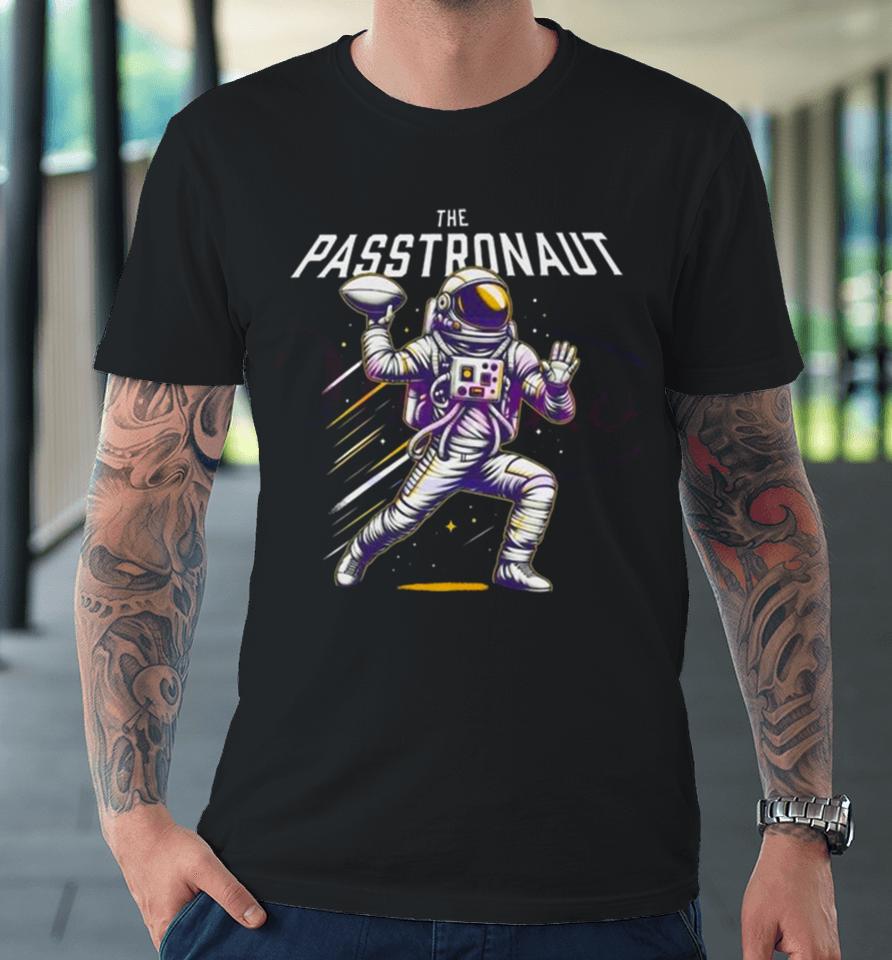 Passtronaut Throwing A Football Premium T-Shirt