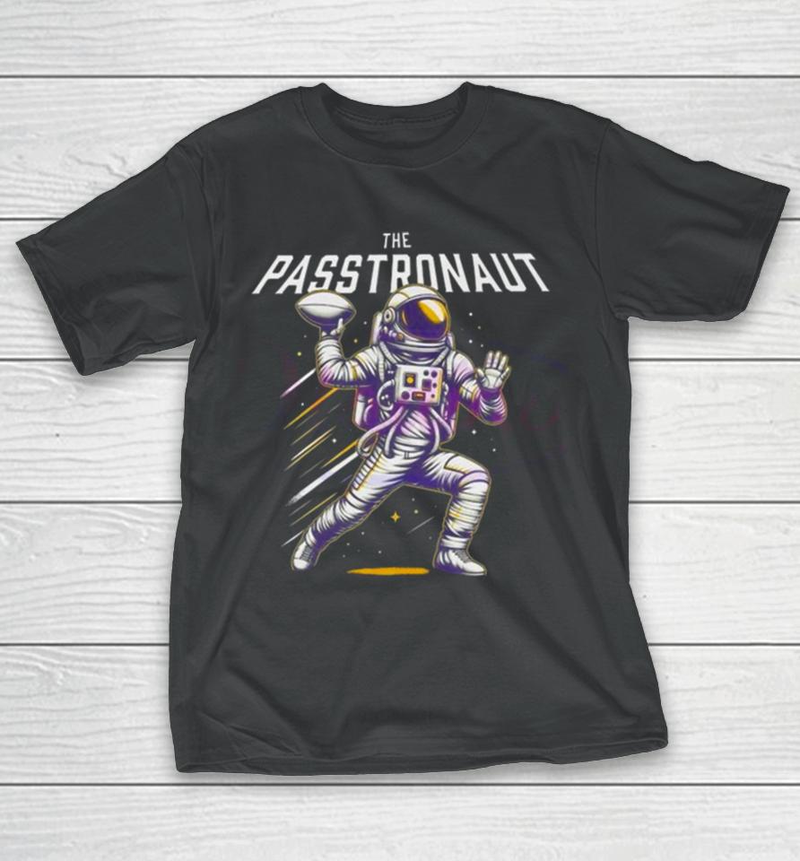 Passtronaut Throwing A Football T-Shirt