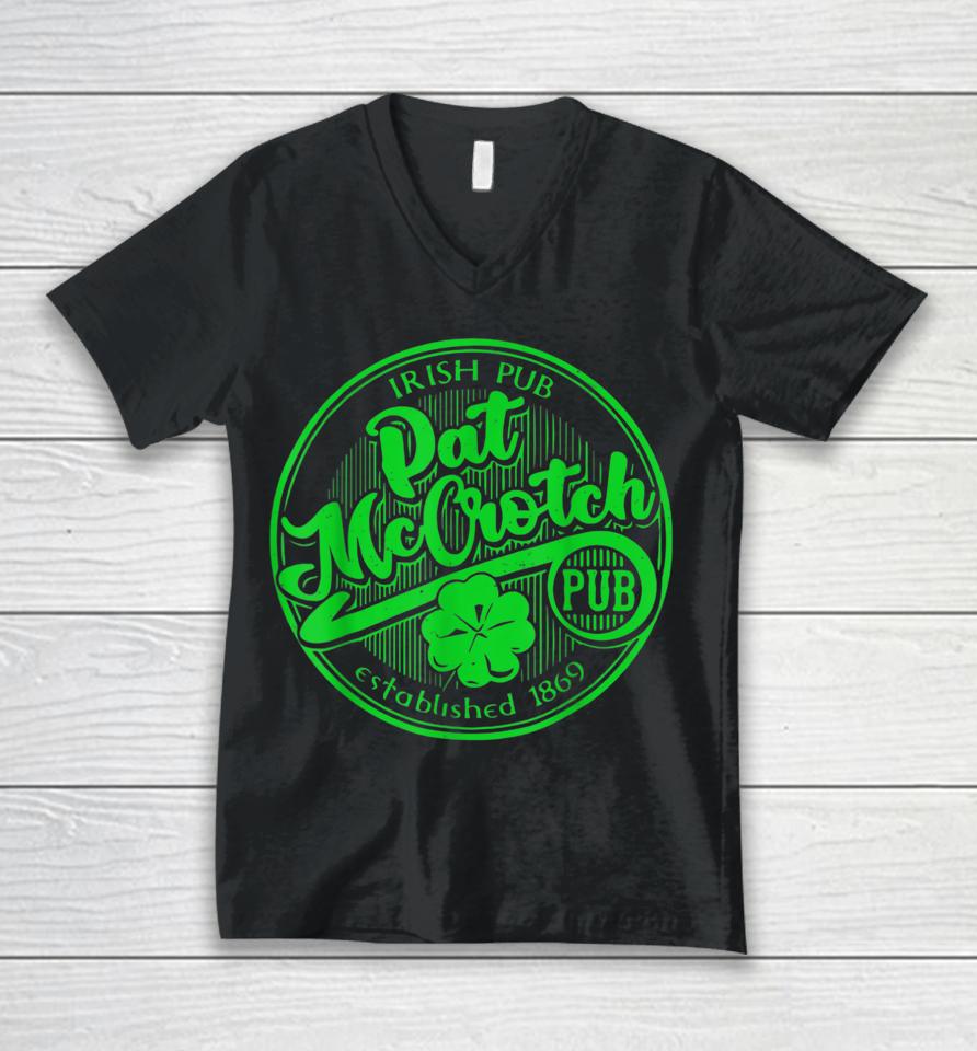 Pat Mccrotch Dirty Adult Irish St Patrick's Day Unisex V-Neck T-Shirt