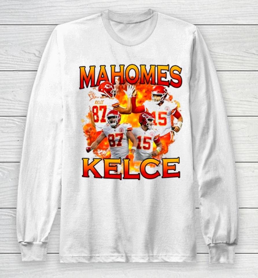 Patrick Mahomes And Travis Kelce Kansas City Chiefs Players Long Sleeve T-Shirt