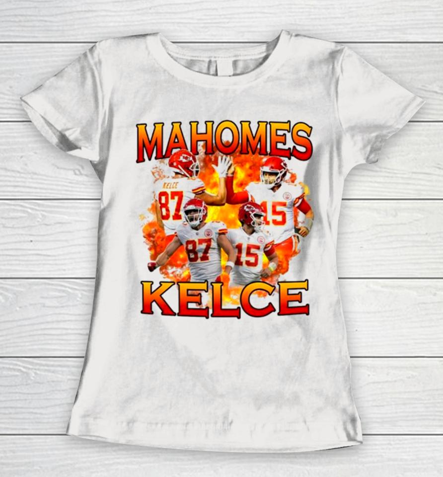 Patrick Mahomes And Travis Kelce Kansas City Chiefs Players Women T-Shirt