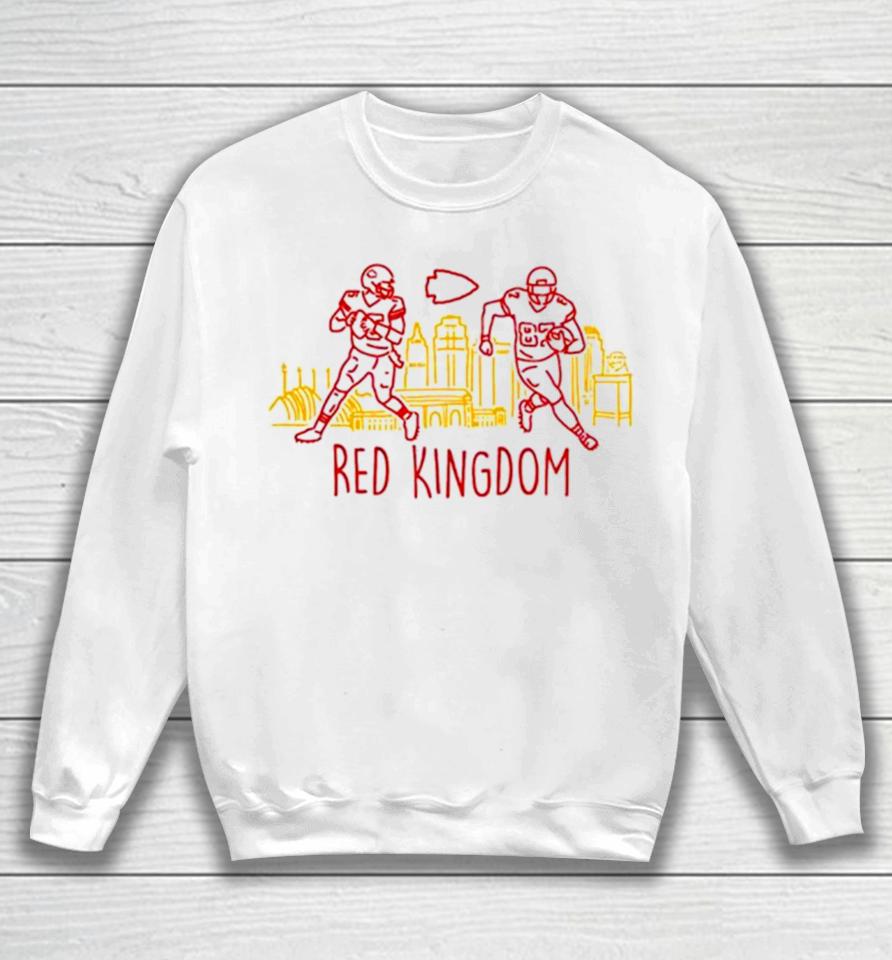 Patrick Mahomes And Travis Kelce Kansas City Chiefs Red Kingdom Sweatshirt