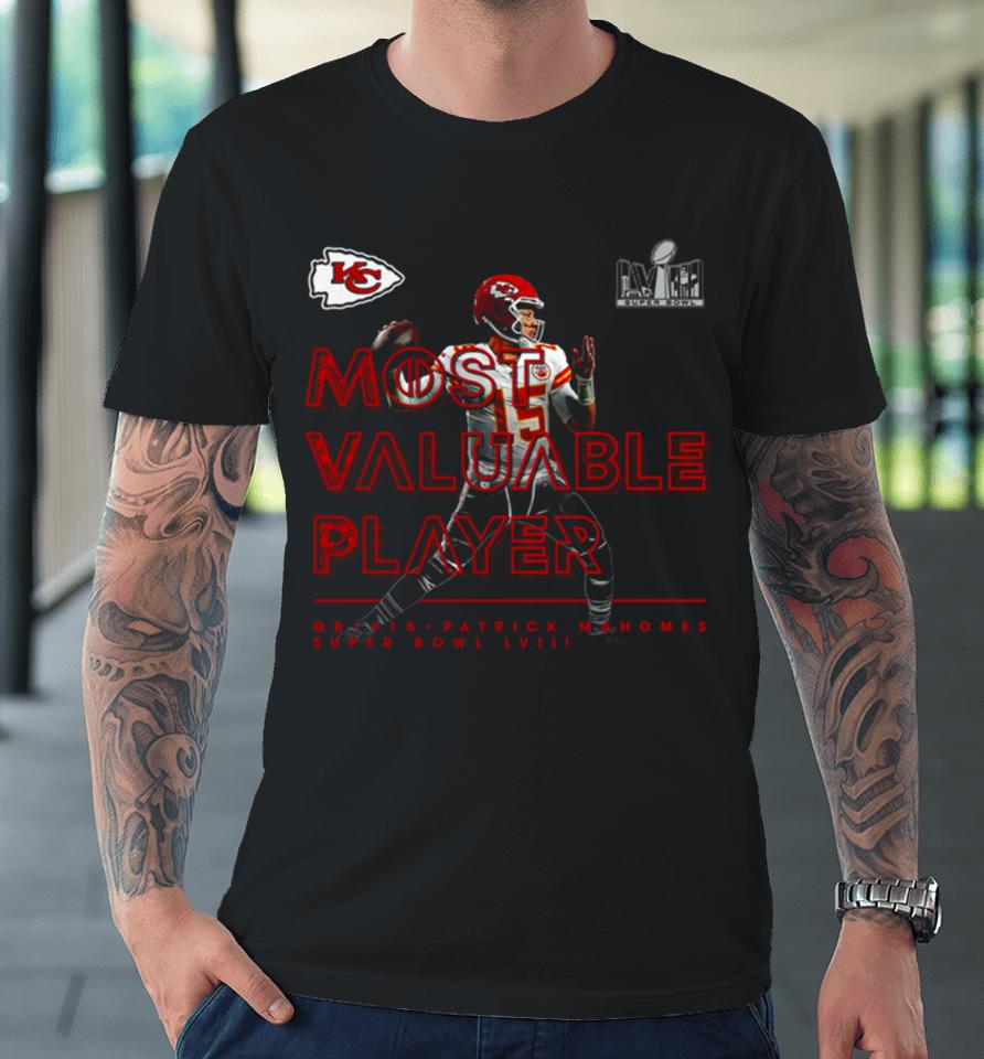 Patrick Mahomes Kansas City Chiefs Super Bowl Lviii Mvp Premium T-Shirt