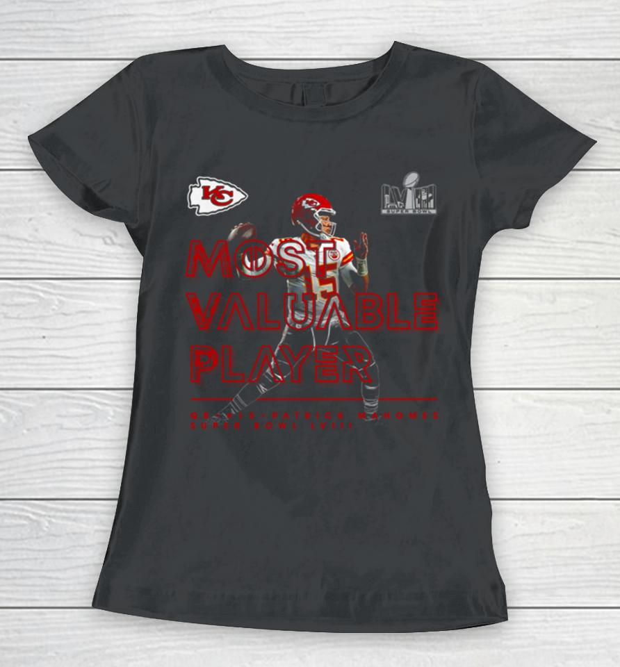 Patrick Mahomes Kansas City Chiefs Super Bowl Lviii Mvp Women T-Shirt