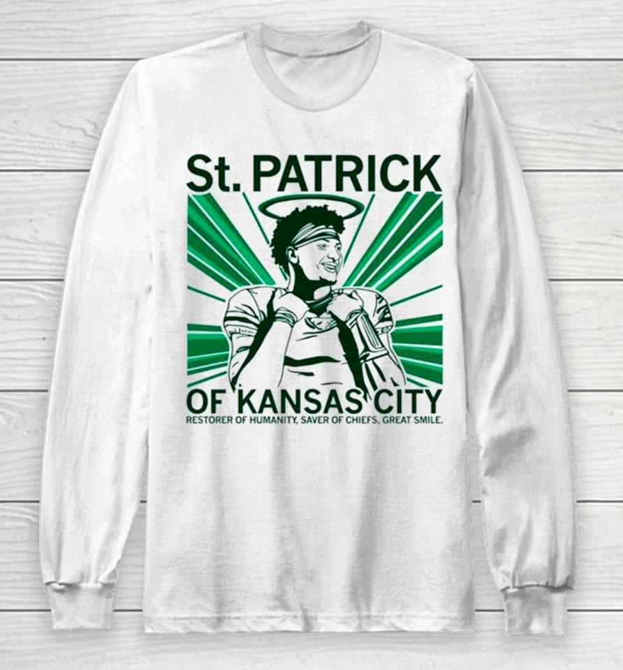 Patrick Mahomes St Patrick Of Kansas City Long Sleeve T-Shirt