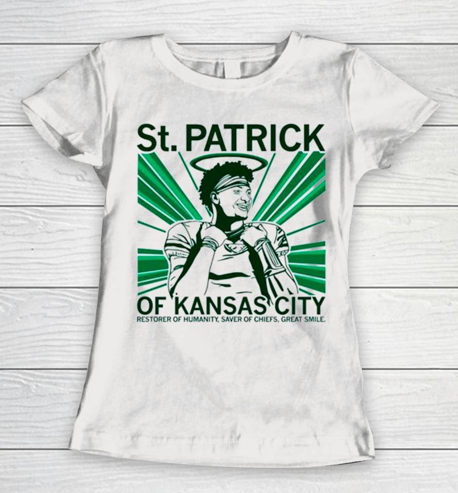 Patrick Mahomes St Patrick Of Kansas City Women T-Shirt