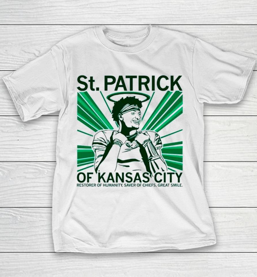 Patrick Mahomes St Patrick Of Kansas City Youth T-Shirt