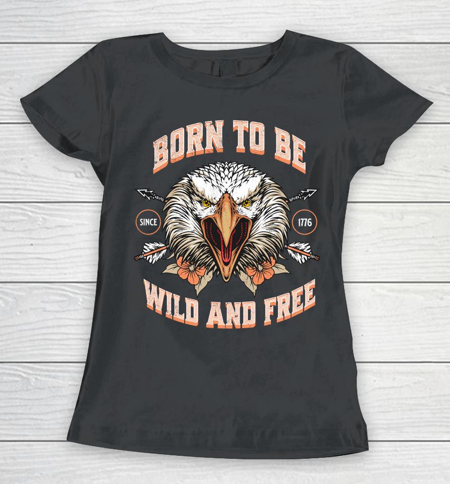 Patriotic Bald Eagle 4Th Of July Usa Vintage Father's Day Women T-Shirt