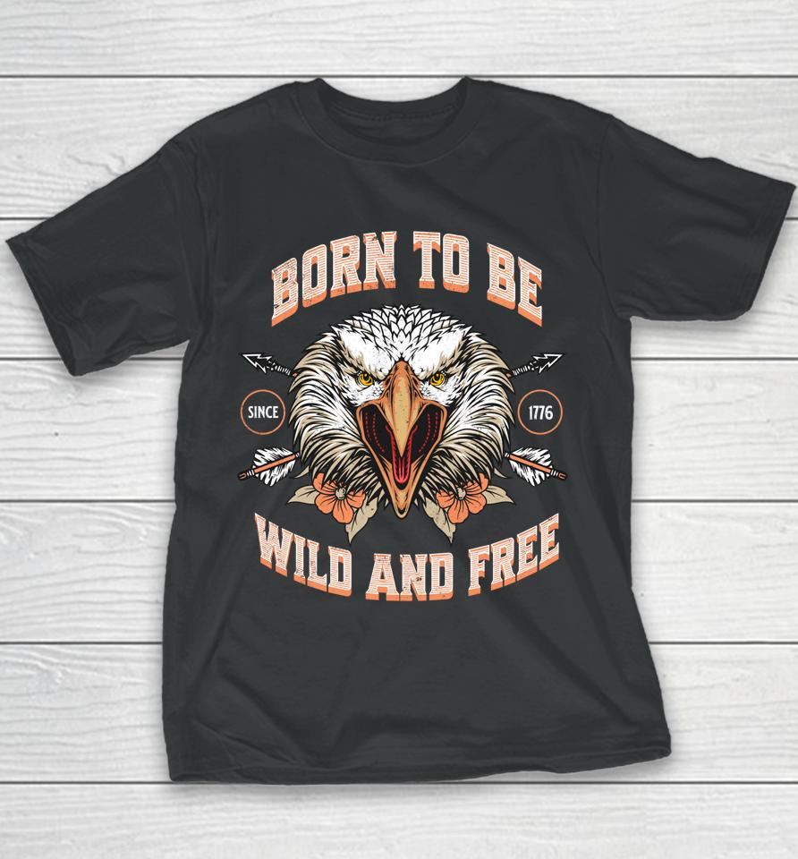 Patriotic Bald Eagle 4Th Of July Usa Vintage Father's Day Youth T-Shirt