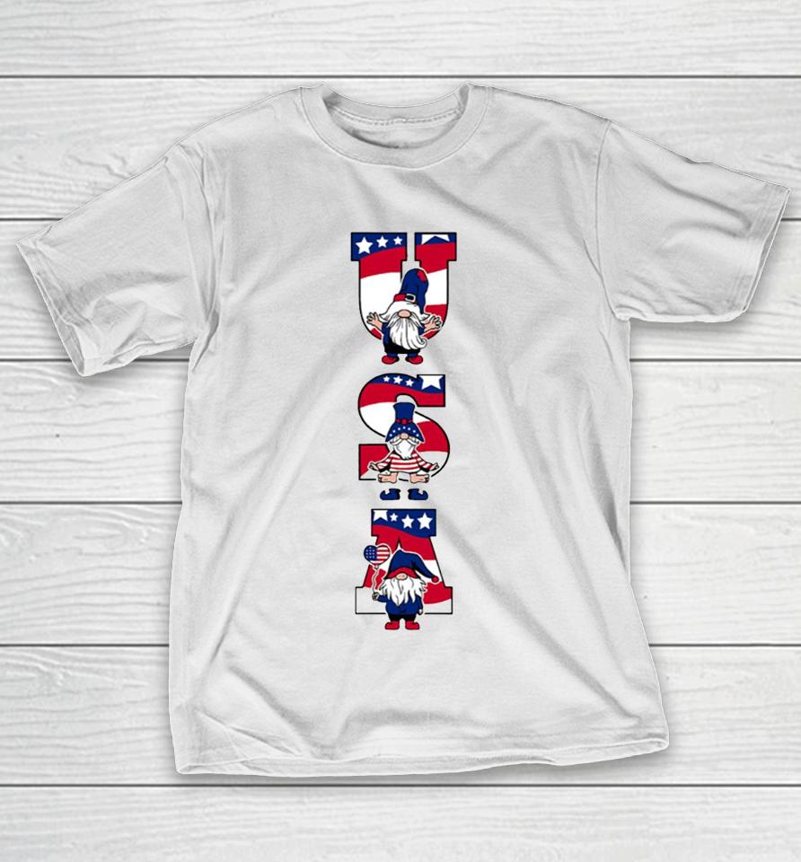 Patriotic Gnomes 4Th Of July With T-Shirt
