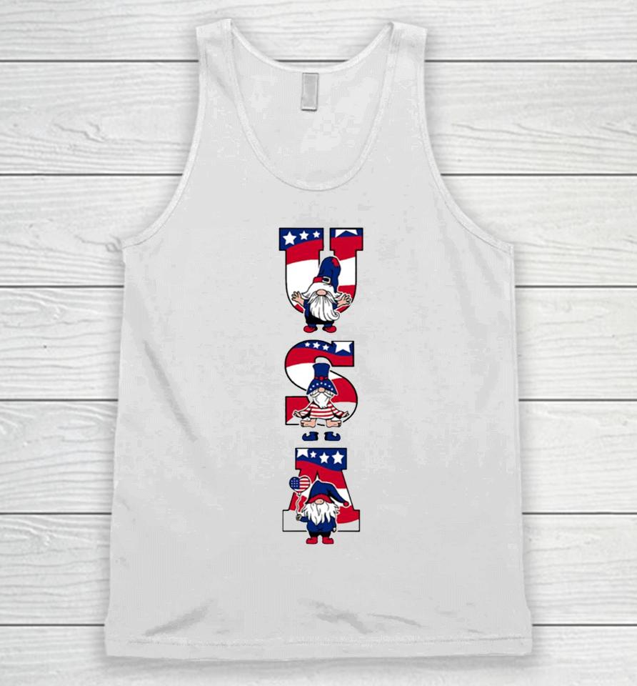 Patriotic Gnomes 4Th Of July With Unisex Tank Top