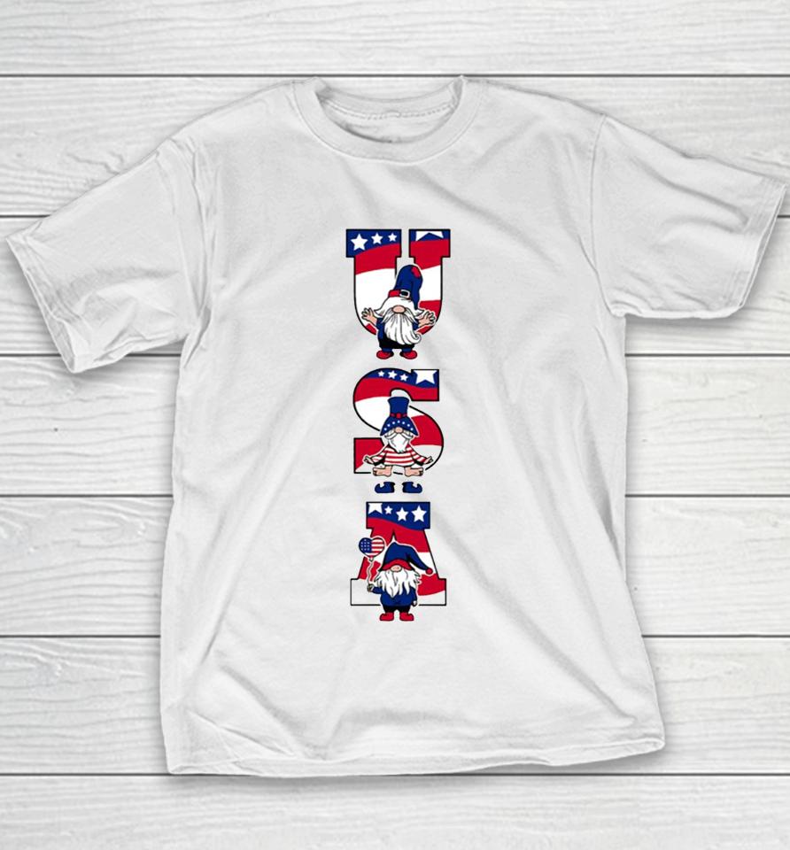 Patriotic Gnomes 4Th Of July With Youth T-Shirt