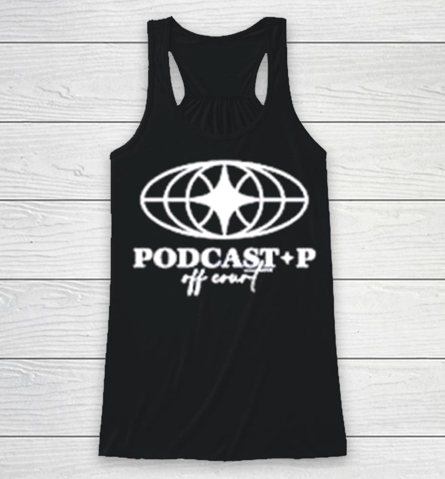 Paul George Wearing Podcast P Off Court Racerback Tank