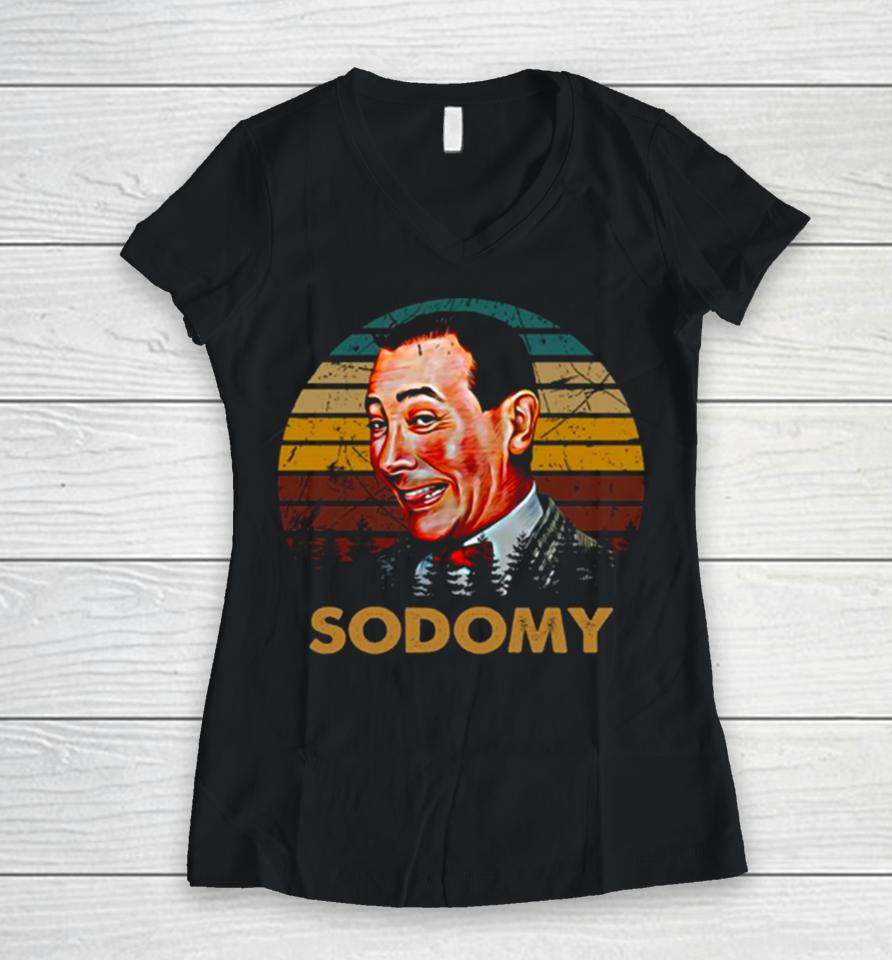 Paul Reubens Love Arts Reubens Actor Sodomy Women V-Neck T-Shirt