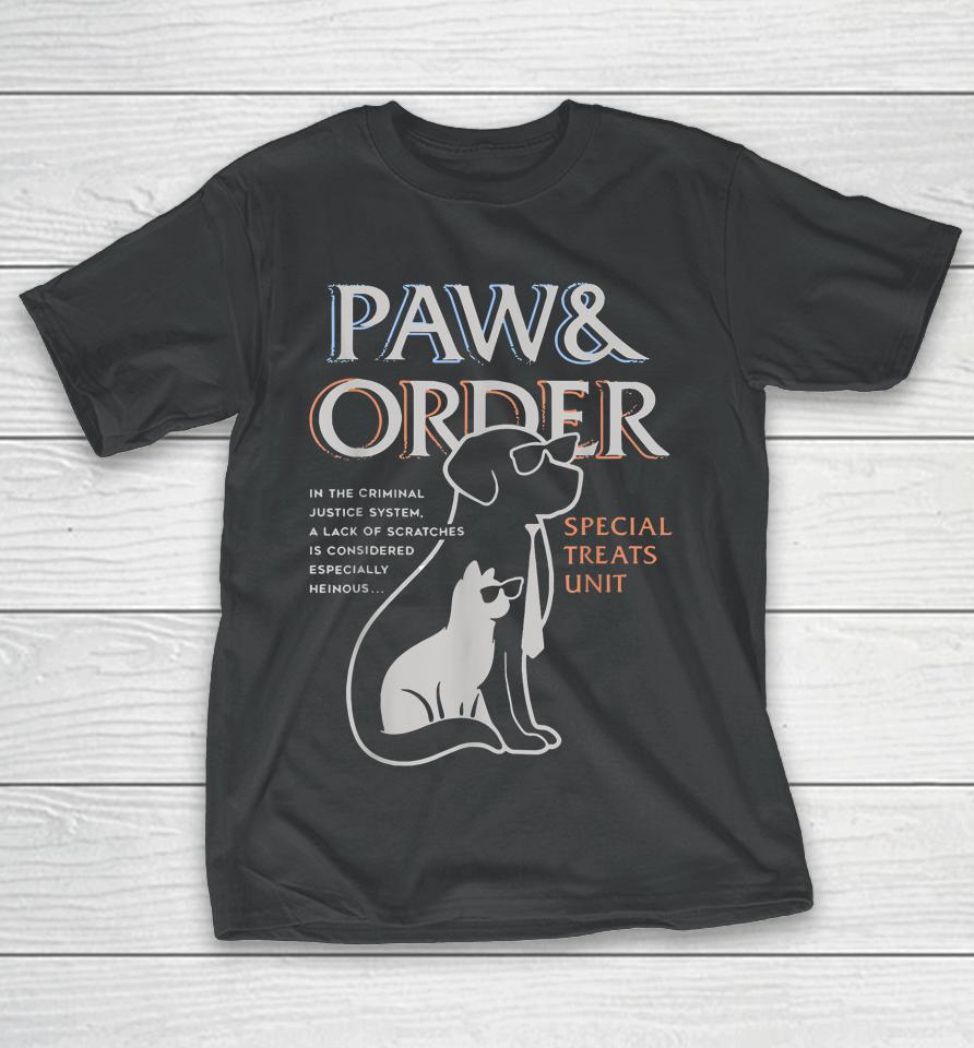 Paw And Order Special Feline Unit Pets Training Dog And Cat T-Shirt