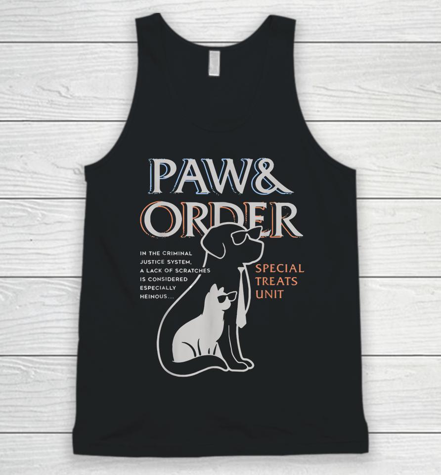 Paw And Order Special Feline Unit Pets Training Dog And Cat Unisex Tank Top