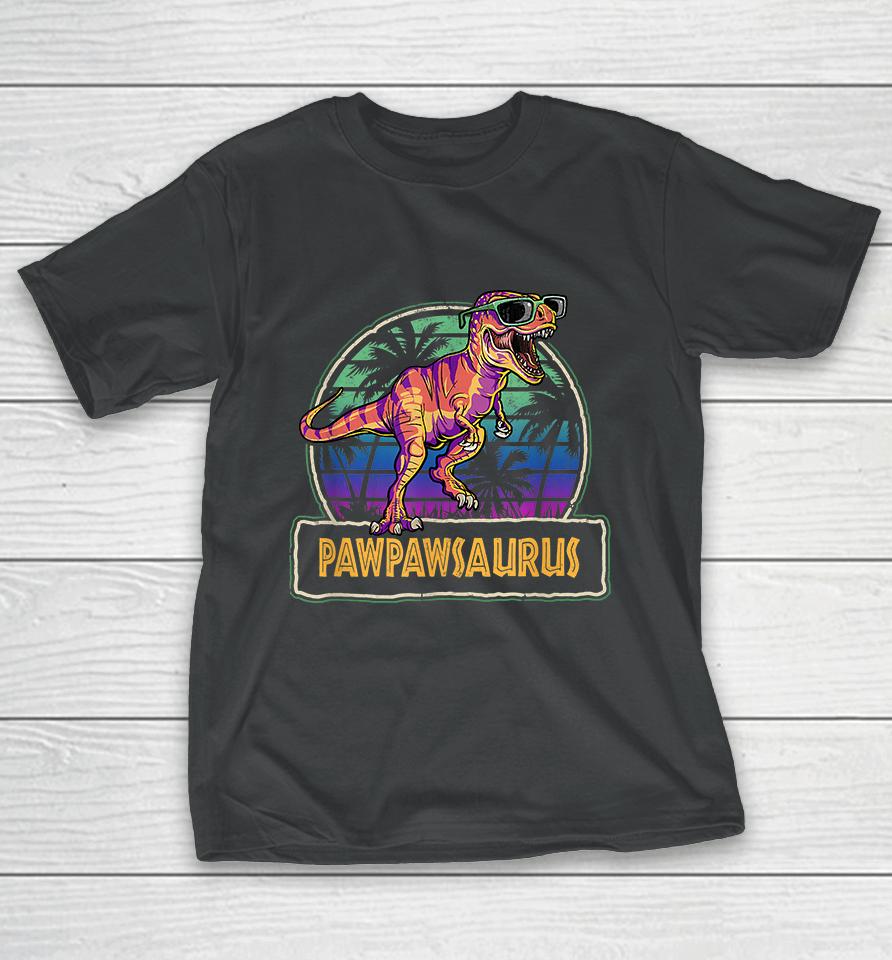 Pawpawsaurus T Rex Dinosaur Pawpaw Saurus Family Matching T-Shirt