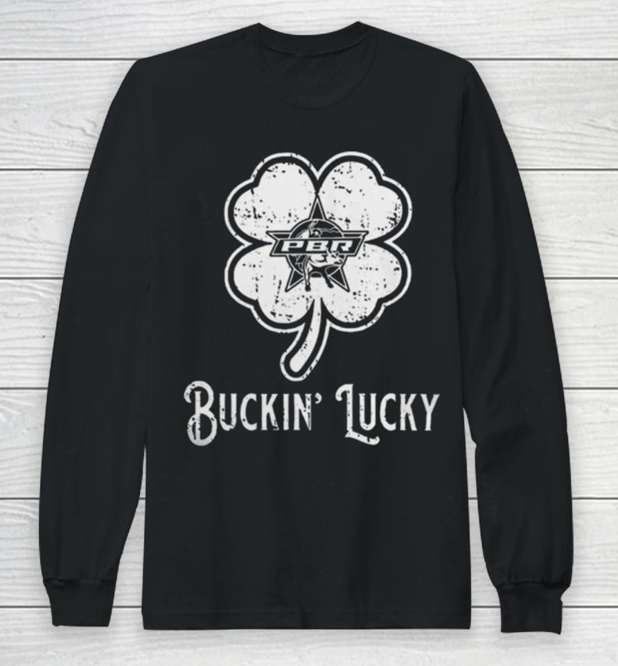 Pbr St. Patrick’s Day Buckin’ Lucky Long Sleeve T-Shirt