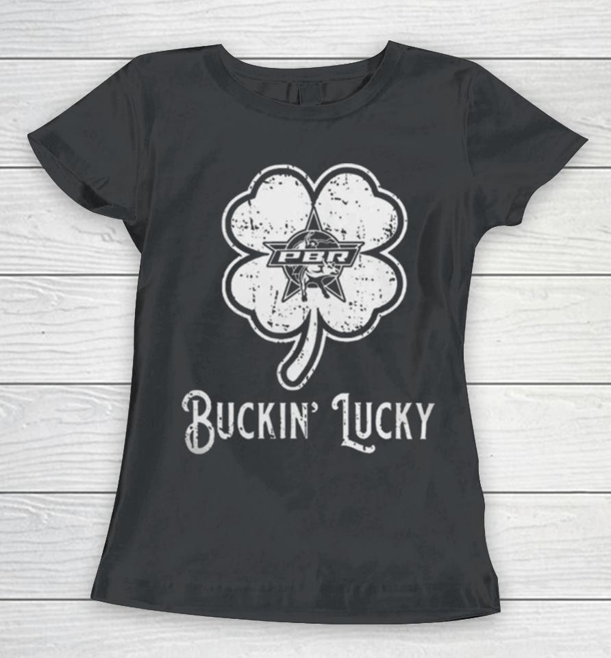 Pbr St. Patrick’s Day Buckin’ Lucky Women T-Shirt
