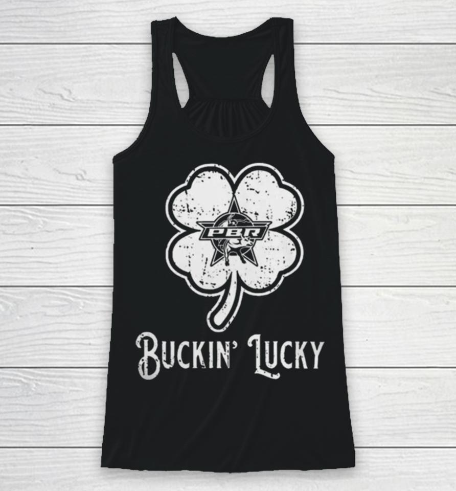 Pbr St. Patrick’s Day Buckin’ Lucky Racerback Tank