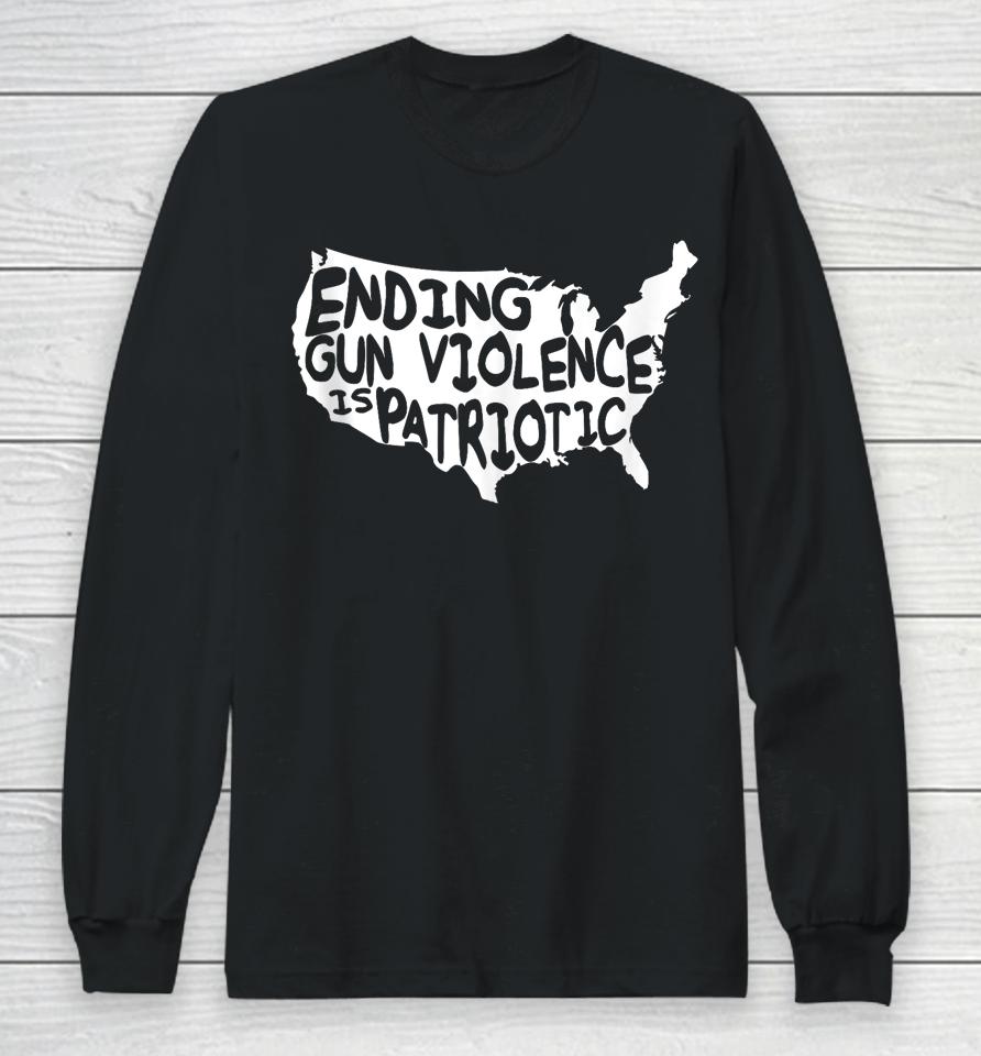 Peace Ending Gun Violence Is Patriotic Awareness Day Long Sleeve T-Shirt