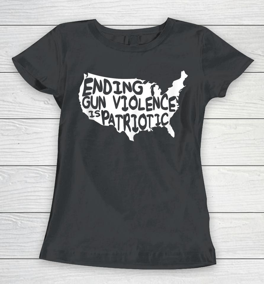 Peace Ending Gun Violence Is Patriotic Awareness Day Women T-Shirt
