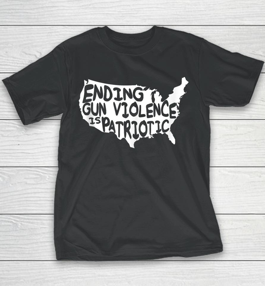 Peace Ending Gun Violence Is Patriotic Awareness Day Youth T-Shirt