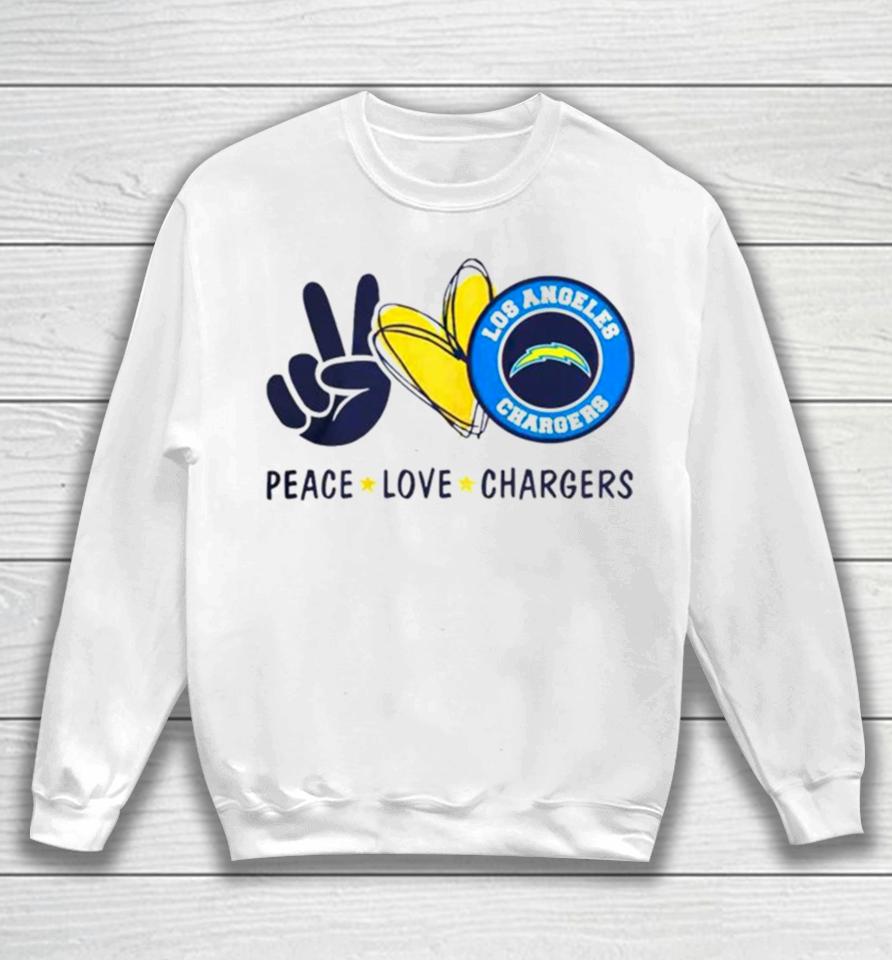 Peace Love Los Angeles Chargers Logo 2024 Sweatshirt