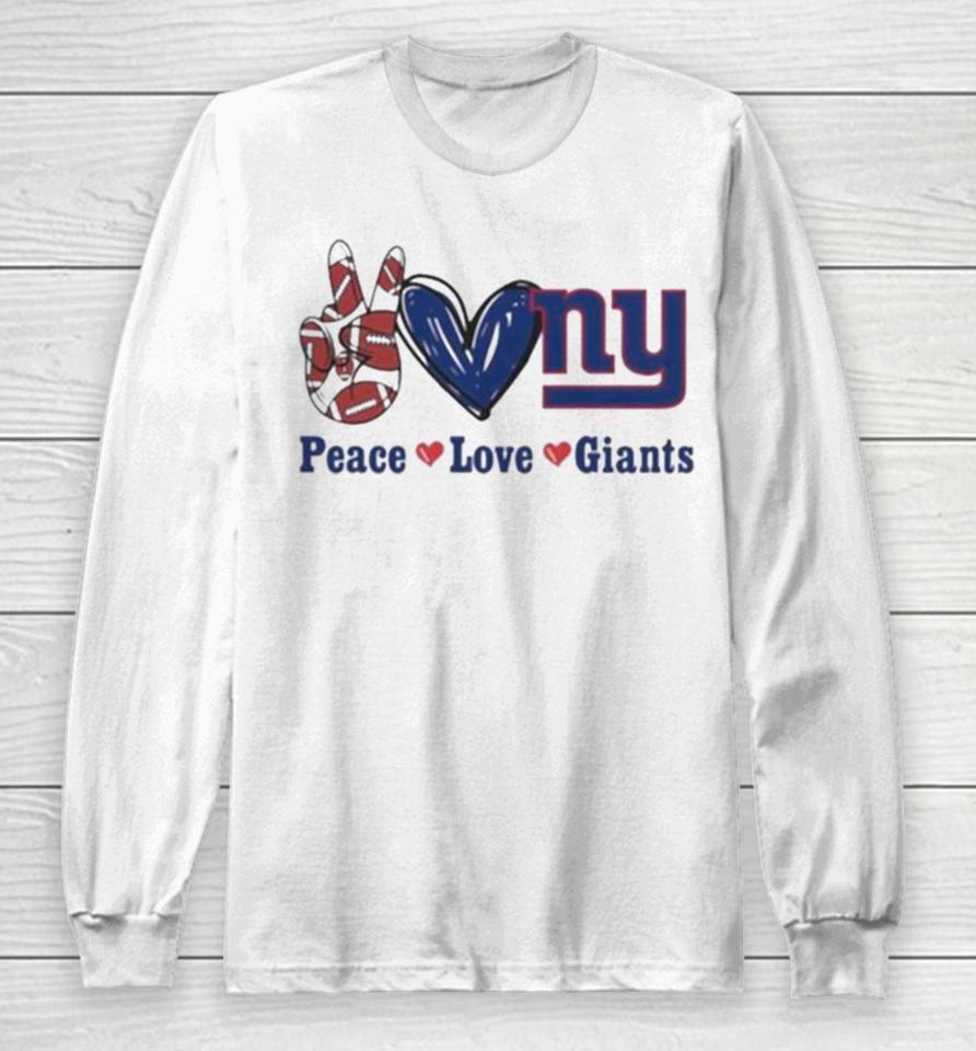 Peace Love New York Giants 2024 Long Sleeve T-Shirt