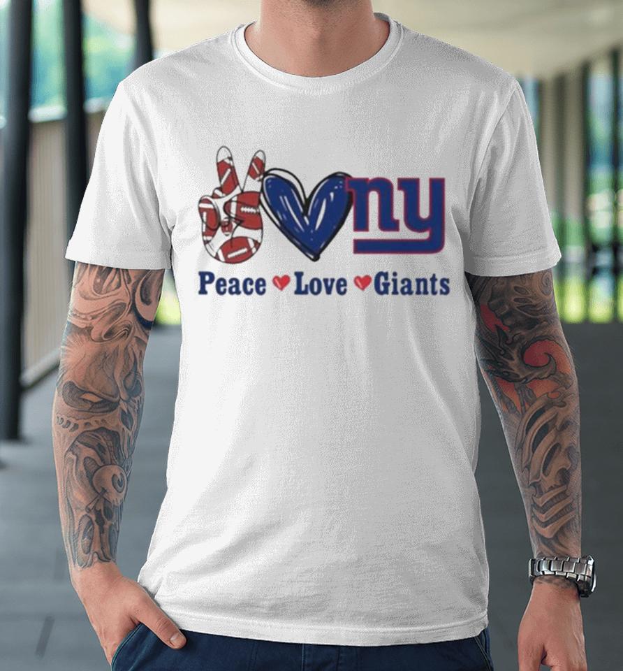Peace Love New York Giants 2024 Premium T-Shirt