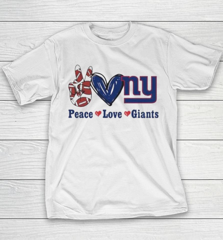 Peace Love New York Giants 2024 Youth T-Shirt
