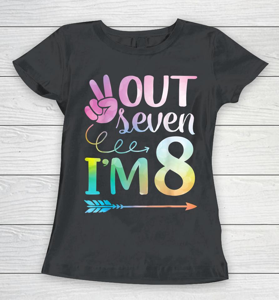 Peace Out 7 I'm 8 Years Old Born In 2014 Happy My Birthday Women T-Shirt