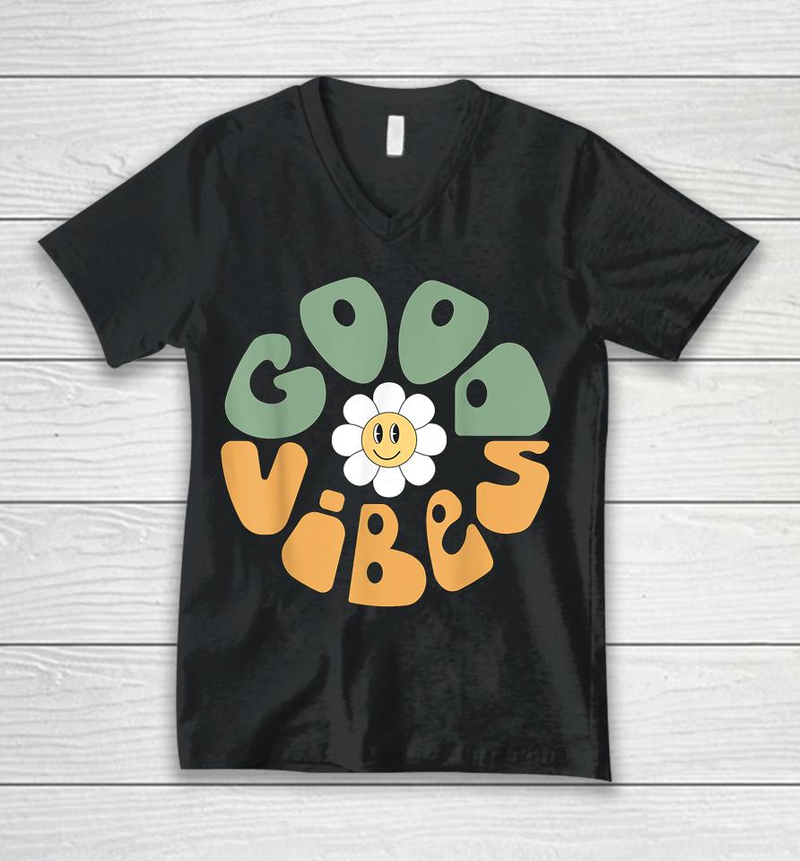Peace Sign Love 60S 70S Tie Dye Hippie Halloween Costume Unisex V-Neck T-Shirt