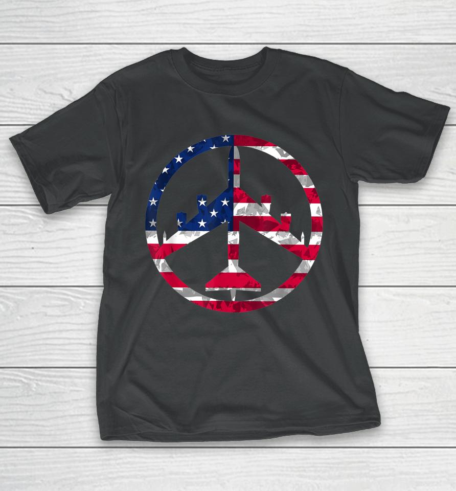 Peace Through Superior Firepower B-52 Bomber T-Shirt