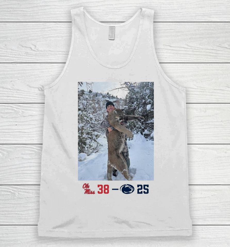 Peach Bowl Champs Ole Miss 38 Penn State Nittany Lions 25 Unisex Tank Top